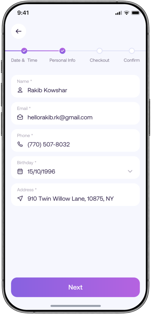 Blissbo - Personal Info