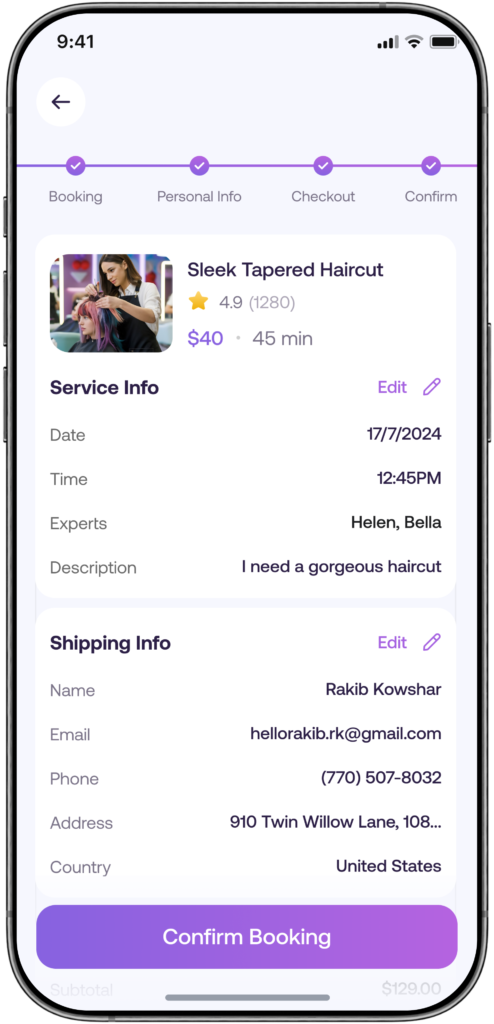 Blissbo - Confirm Booking
